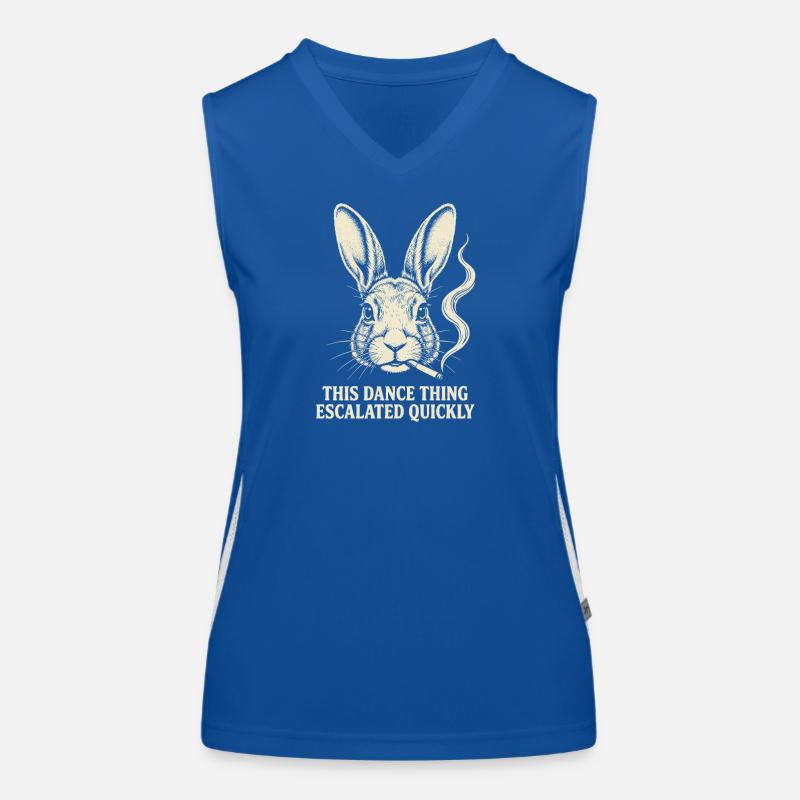 This Dance Thing Escalated Quickly Funny Dancer Women's Functional Contrast Tank Top