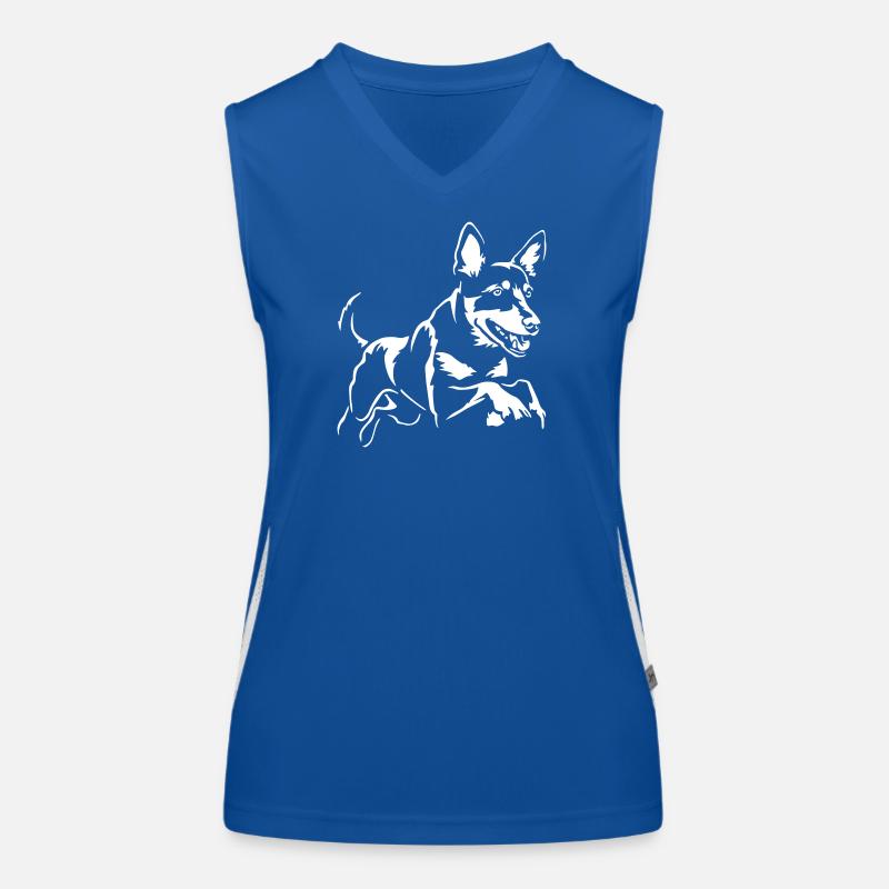 Australian Kelpie "Black Edition" Funktionelles Kontrast-Tank Top für Frauen