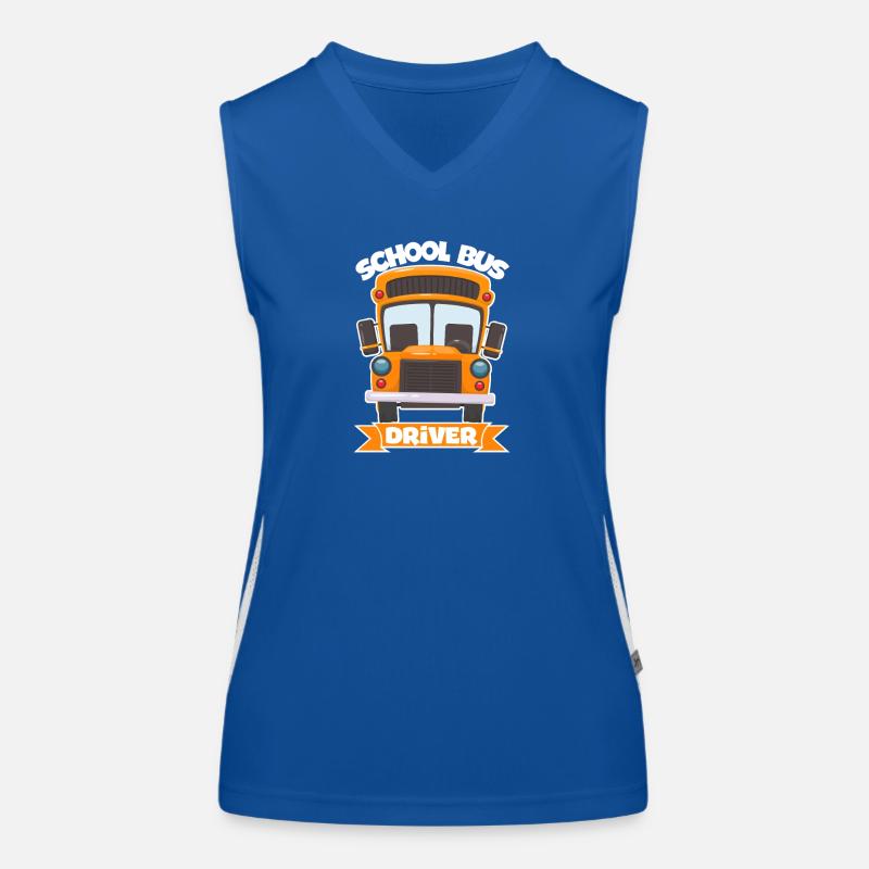 School Bus Driver Bus Operator Bus Captain Job Pro Women's Functional Contrast Tank Top