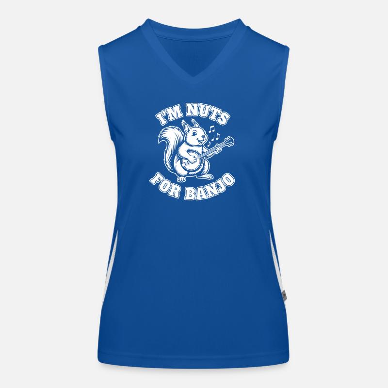 Nutty Squirrel Gitarrenband Funktionelles Kontrast-Tank Top für Frauen