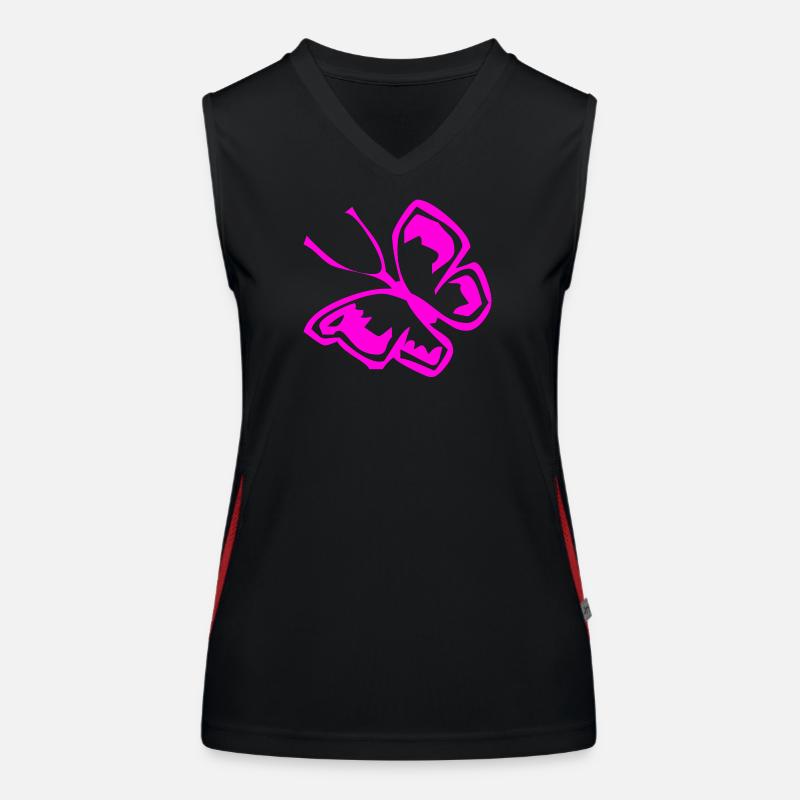 Papillon Débardeur respirant contrasté Femme