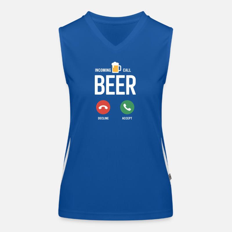 Bier Appel entrant Bière JGA Herren Männerabend Débardeur respirant contrasté Femme