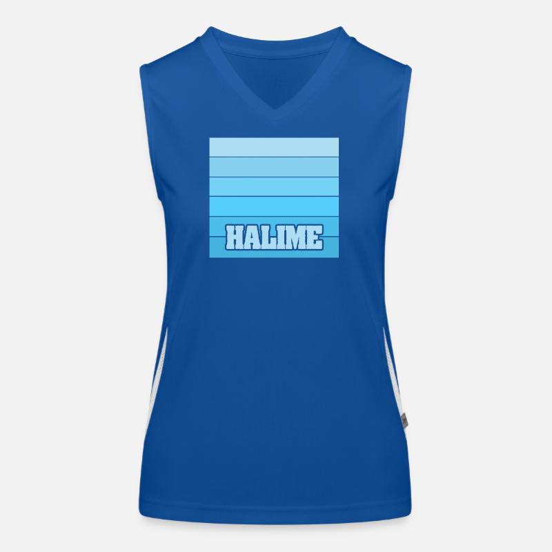 Halime als Maedchenname Funktionelles Kontrast-Tank Top für Frauen