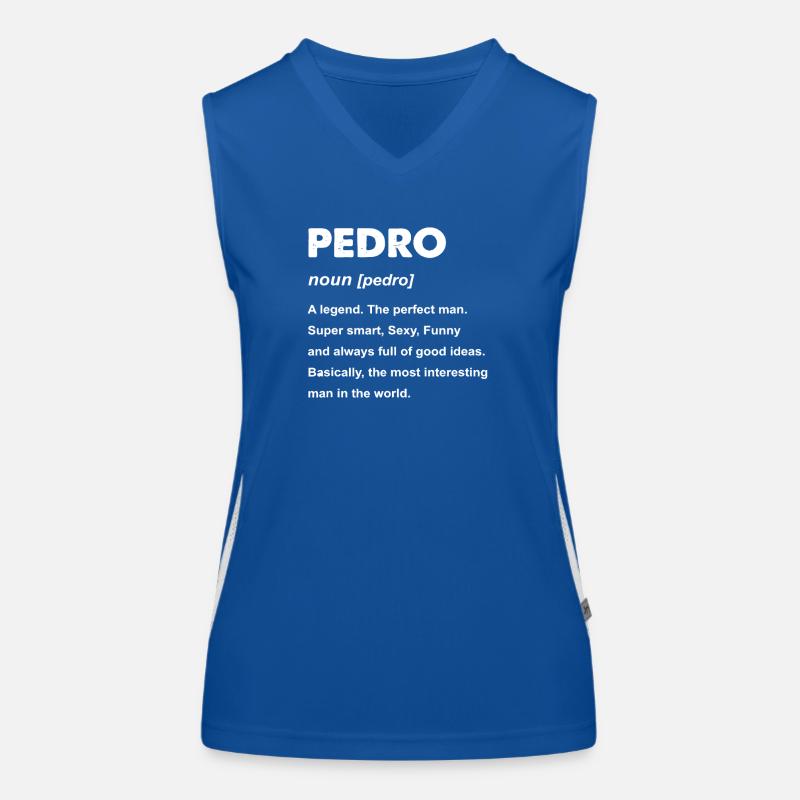 Typographie de Pedro Legend Tee Débardeur respirant contrasté Femme
