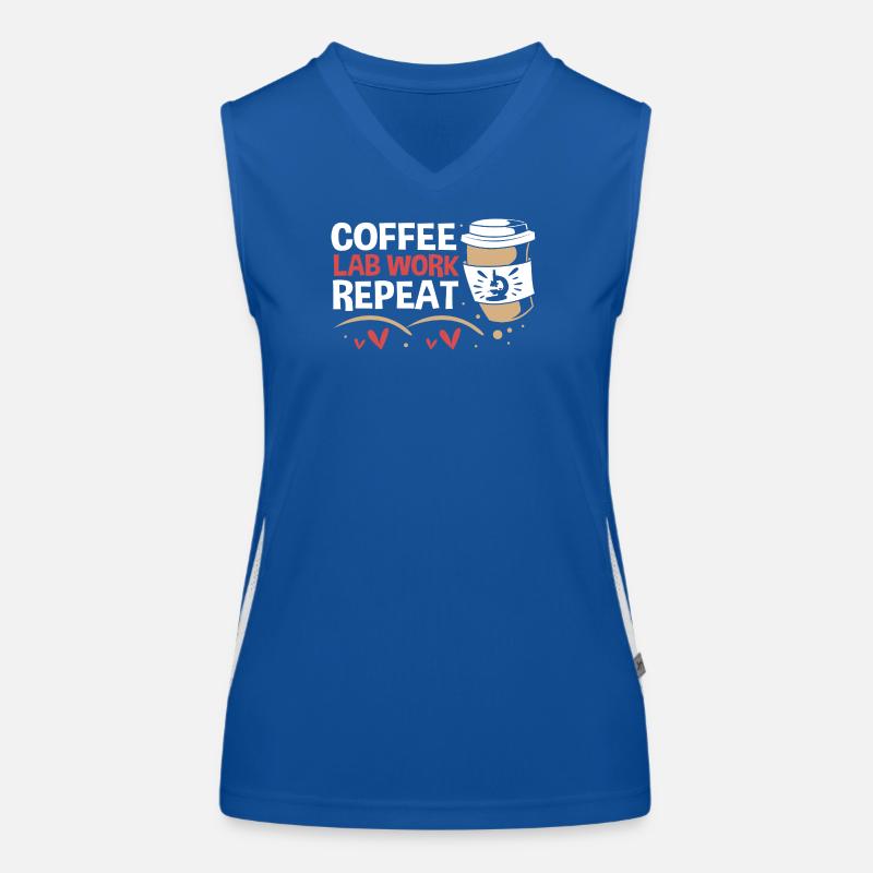 Laboratory Biology Chemistry Microscope Laboratory Women's Functional Contrast Tank Top