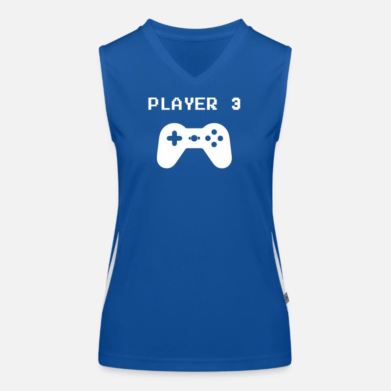 Retro Pixel Controller Women's Functional Contrast Tank Top