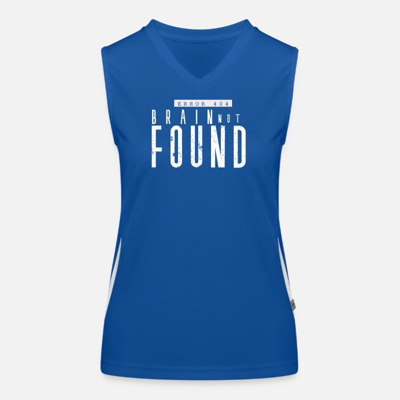 Fehler 404: Verlorenes Gehirn Funktionelles Kontrast-Tank Top für Frauen