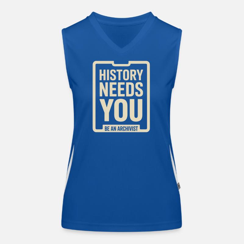 Die Geschichte braucht dich: Sei Archivar Funktionelles Kontrast-Tank Top für Frauen