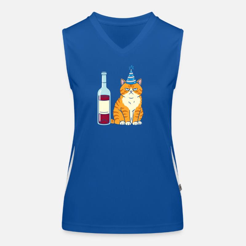 Hangover party hat Women's Functional Contrast Tank Top