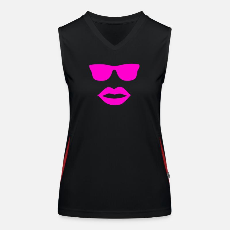 Sonnenbrille Funktionelles Kontrast-Tank Top für Frauen