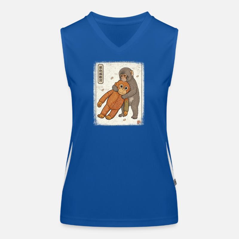 Ukiyo-e Baby Monkey Punch Funktionelles Kontrast-Tank Top für Frauen