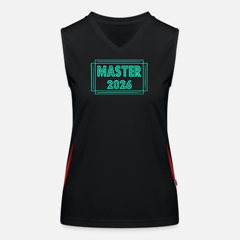 Studium Abschluss 2026 Master Funktionelles Kontrast-Tank Top für Frauen