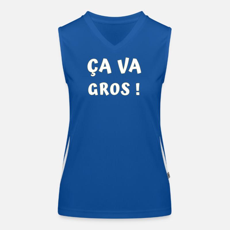 ÇA va gros ! Débardeur respirant contrasté Femme