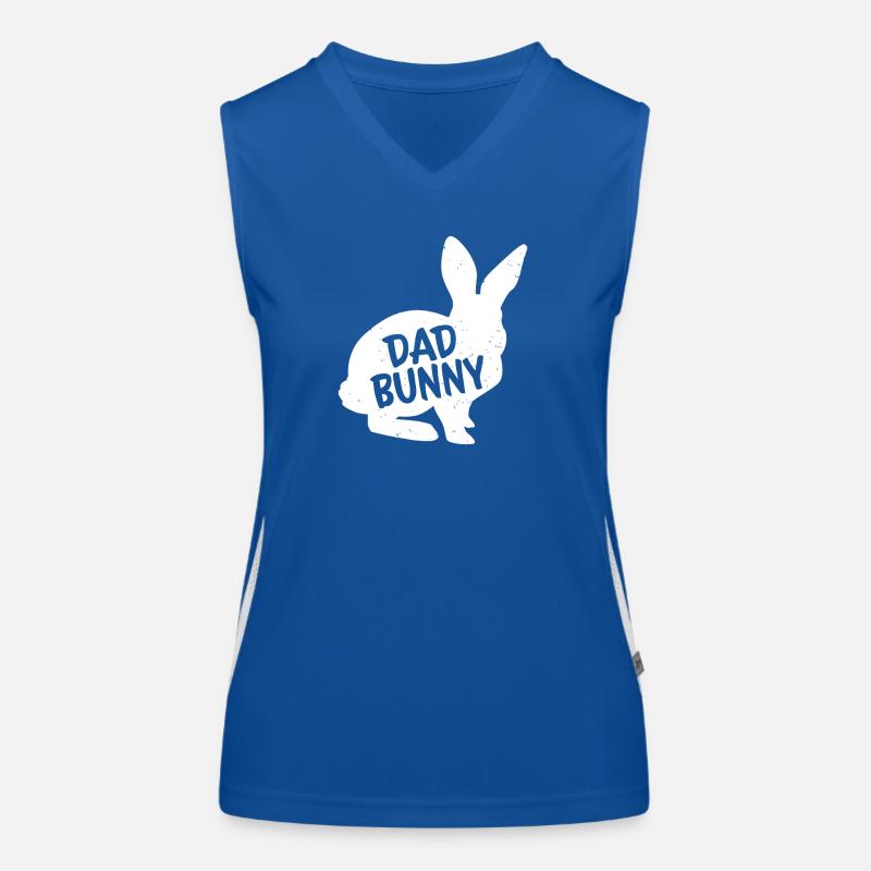 Graphisme de silhouette Papa Lapin Débardeur respirant contrasté Femme
