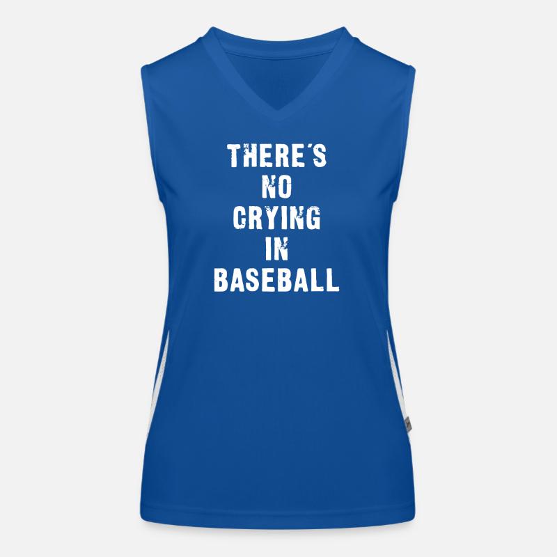 Devise du baseball : T-shirt en grades Débardeur respirant contrasté Femme