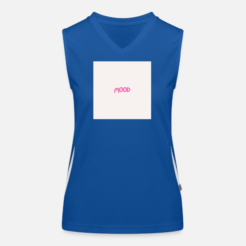 "MOOD" Graphic Tee Design Débardeur respirant contrasté Femme