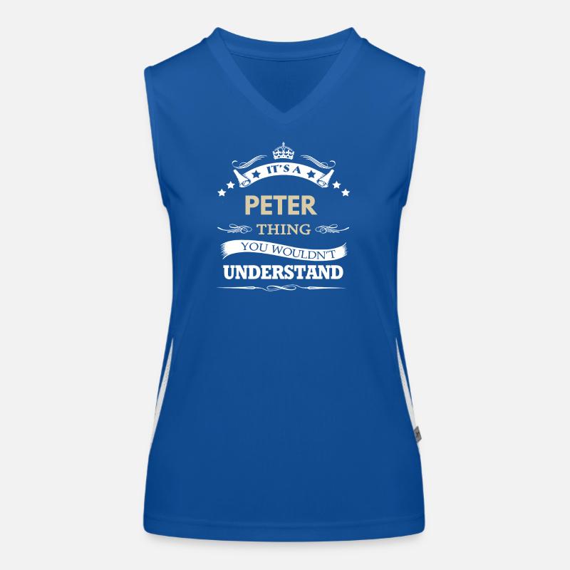 Nom Peter - C’est une chose de Peter que tu ne ferais pas Débardeur respirant contrasté Femme
