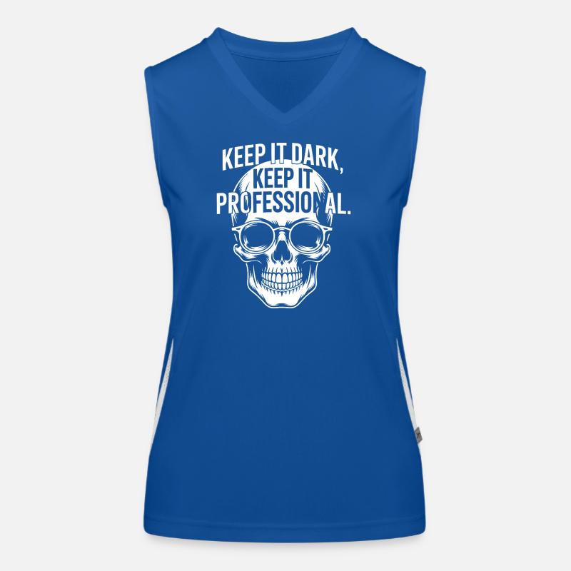 Dark Skull Pro: Keep It Professional Women's Functional Contrast Tank Top