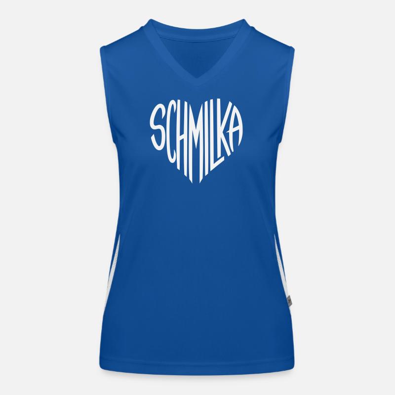 Schmilka Herzschrift Logo Funktionelles Kontrast-Tank Top für Frauen