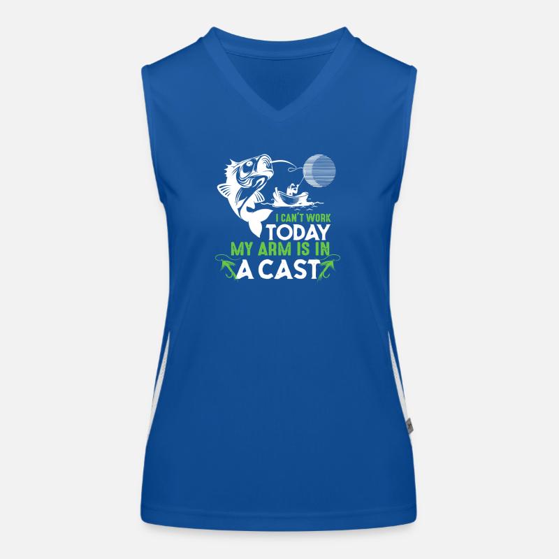 Cast Arm Shark Graphic Tee Funktionelles Kontrast-Tank Top für Frauen