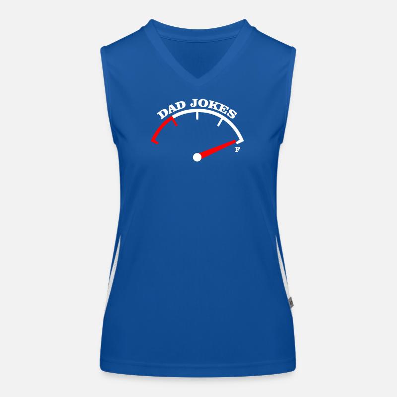 Papa-Witze Meter-Abschlag-Design Funktionelles Kontrast-Tank Top für Frauen