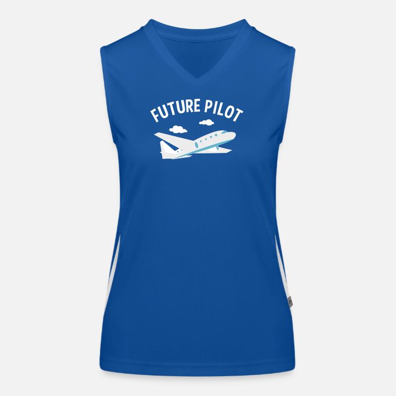 Zukünftiger Pilot Tee Funktionelles Kontrast-Tank Top für Frauen