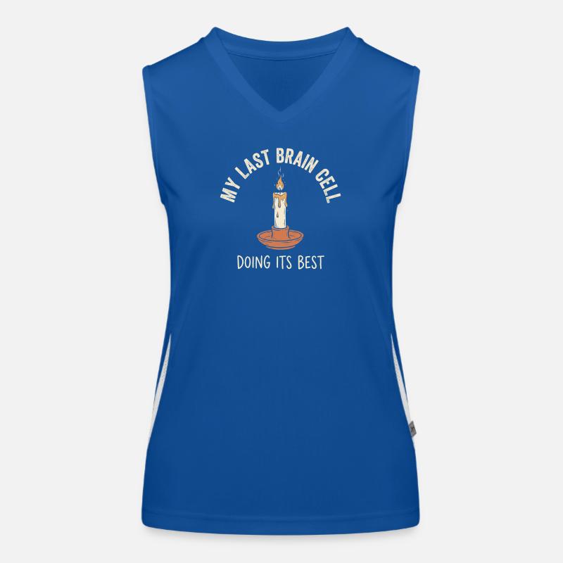 Last Brain Cell Funktionelles Kontrast-Tank Top für Frauen