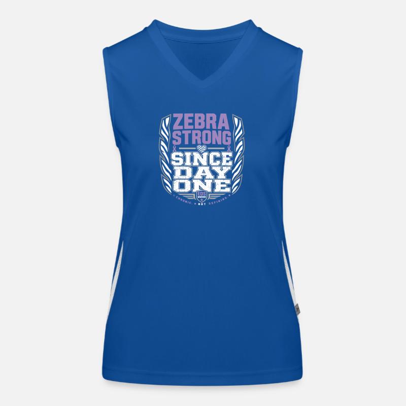 Eds-bewusstsein Ehlers-danlos Zebra-krieger Funktionelles Kontrast-Tank Top für Frauen