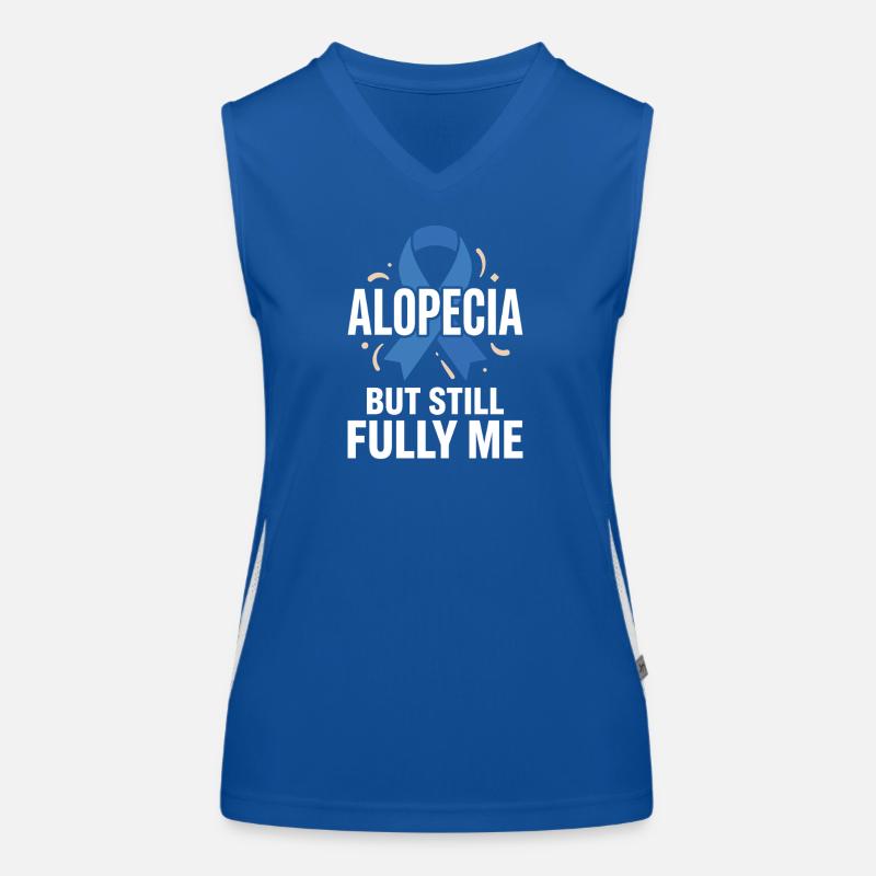Alopezie-bewusstsein Alopecia Areata Haarausfall Funktionelles Kontrast-Tank Top für Frauen