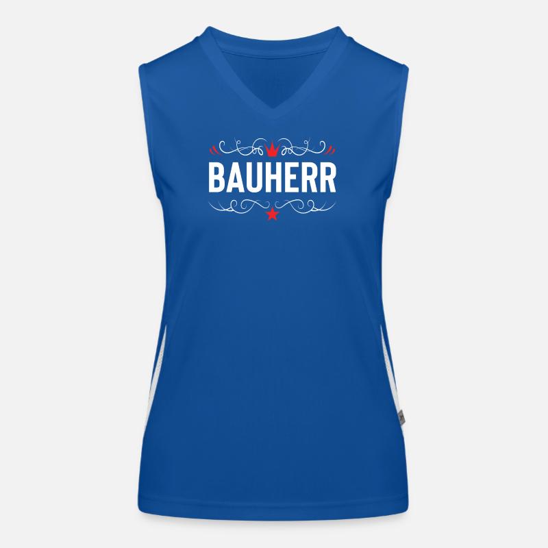 Bauherr Haus Bau Funktionelles Kontrast-Tank Top für Frauen
