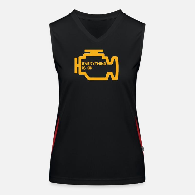 Motorkontrollleuchte Funktionelles Kontrast-Tank Top für Frauen