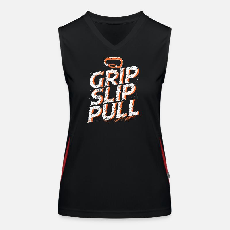 Grip Slip Pull Aventure Escalade Débardeur respirant contrasté Femme