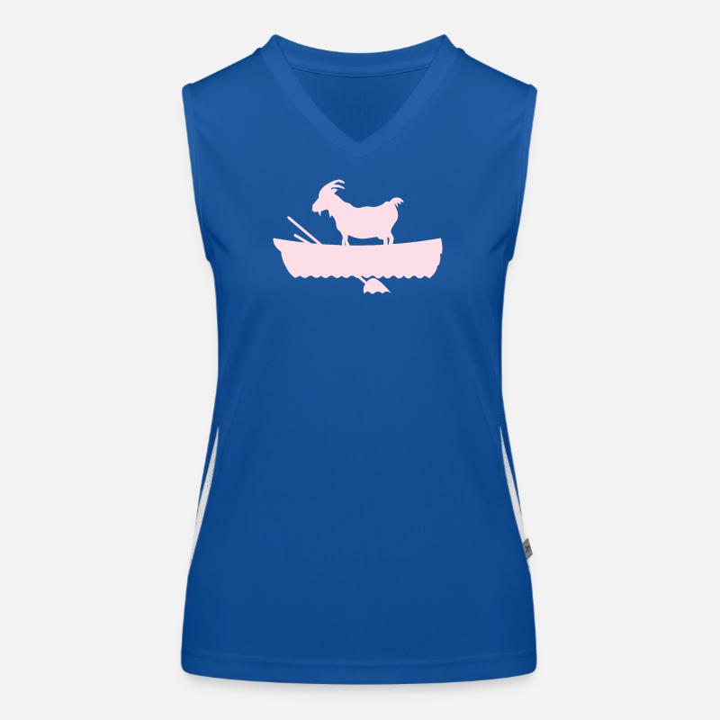 G.O.A.T. Chèvre en Rose Bateau Débardeur respirant contrasté Femme