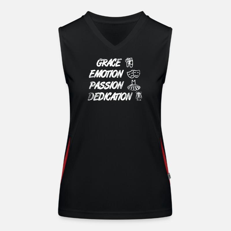 Anmut Emotion Leidenschaft Hingabe Funktionelles Kontrast-Tank Top für Frauen