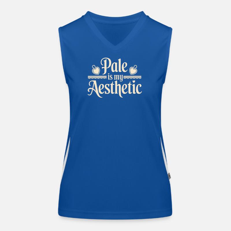 Pâle est mon esthétique Débardeur respirant contrasté Femme