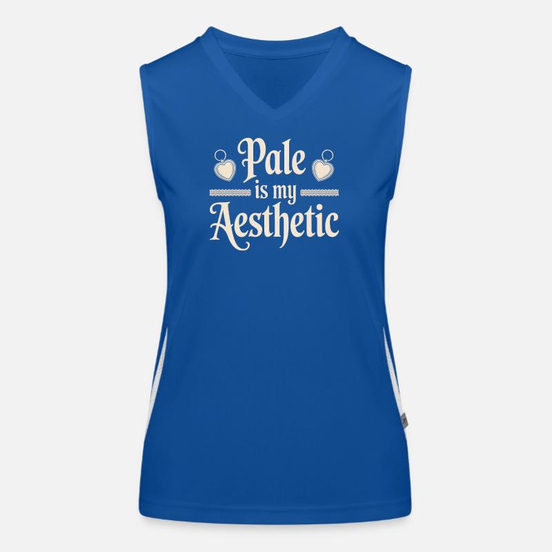 Pâle est mon esthétique Débardeur respirant contrasté Femme