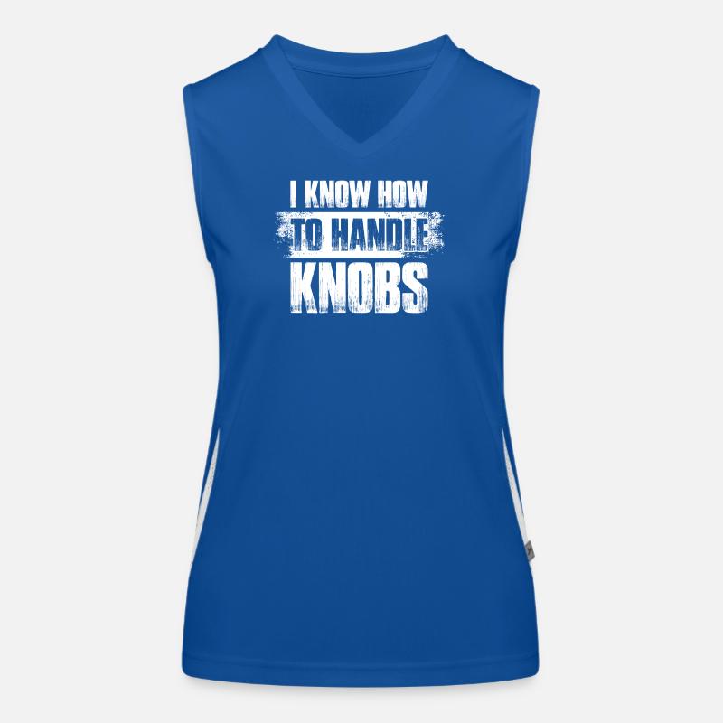 Handle knobs Sound engineer Sound engineer Women's Functional Contrast Tank Top