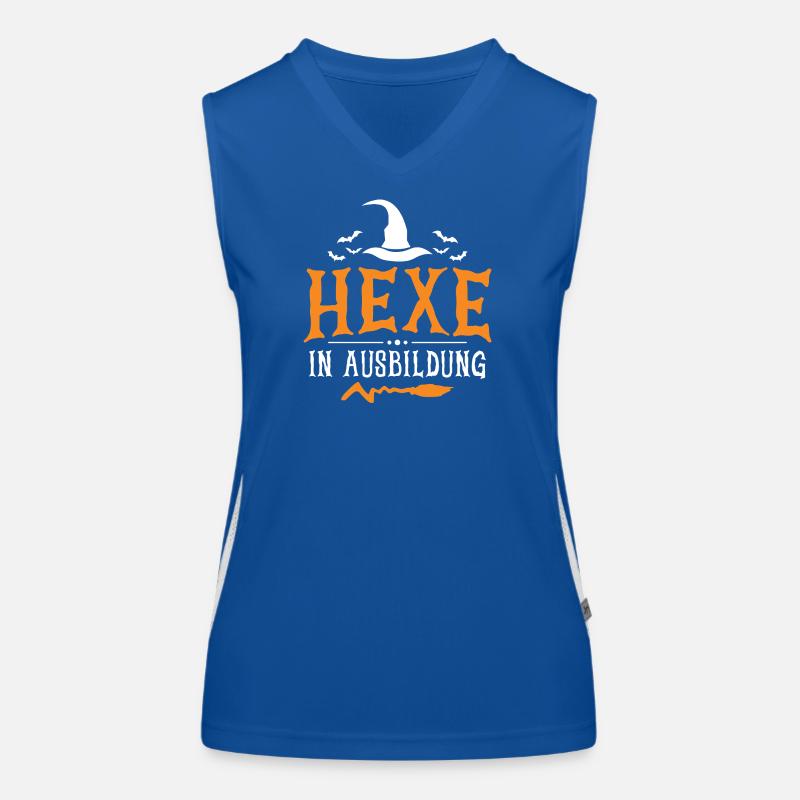 Hexe In Ausbildung Funktionelles Kontrast-Tank Top für Frauen