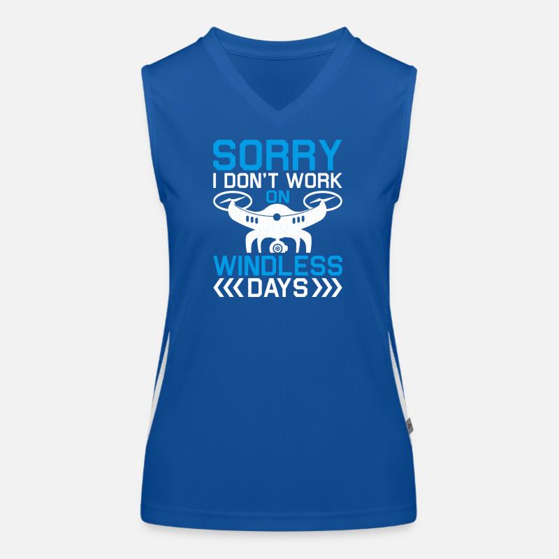 Windstill-Drohne Spruch Funktionelles Kontrast-Tank Top für Frauen