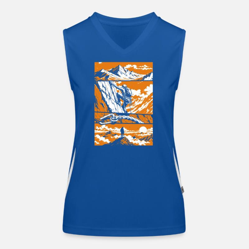 Summit Victory Mountain Art Funktionelles Kontrast-Tank Top für Frauen