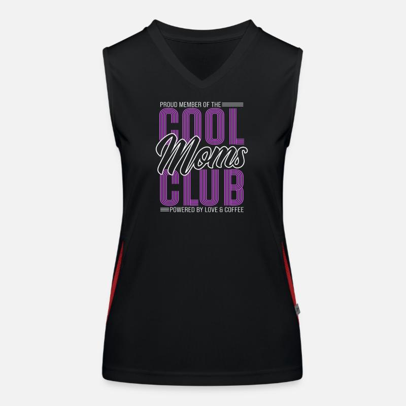 Cool Moms Club - Mama Geschenk Muttertag  Funktionelles Kontrast-Tank Top für Frauen