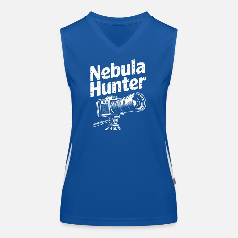 Nebula Hunter Camera Design Women's Functional Contrast Tank Top