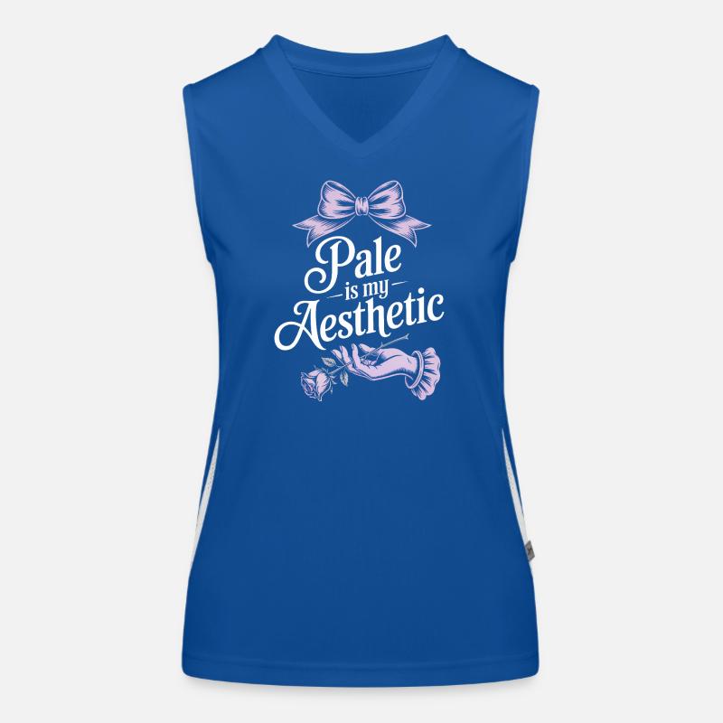 Blasse ästhetische Rosenschleife Funktionelles Kontrast-Tank Top für Frauen