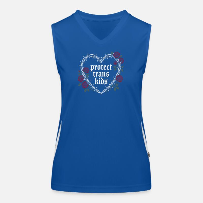LGBT Pride Month - Protect Trans Kids Women's Functional Contrast Tank Top