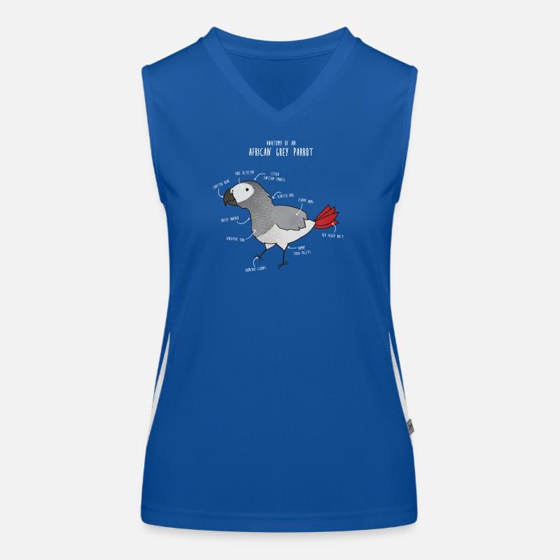 Anatomie der Kugelpython Funktionelles Kontrast-Tank Top für Frauen
