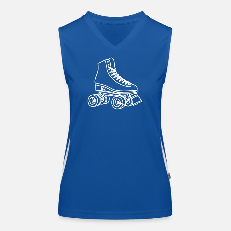 Roller Skates Drawing Women's Functional Contrast Tank Top