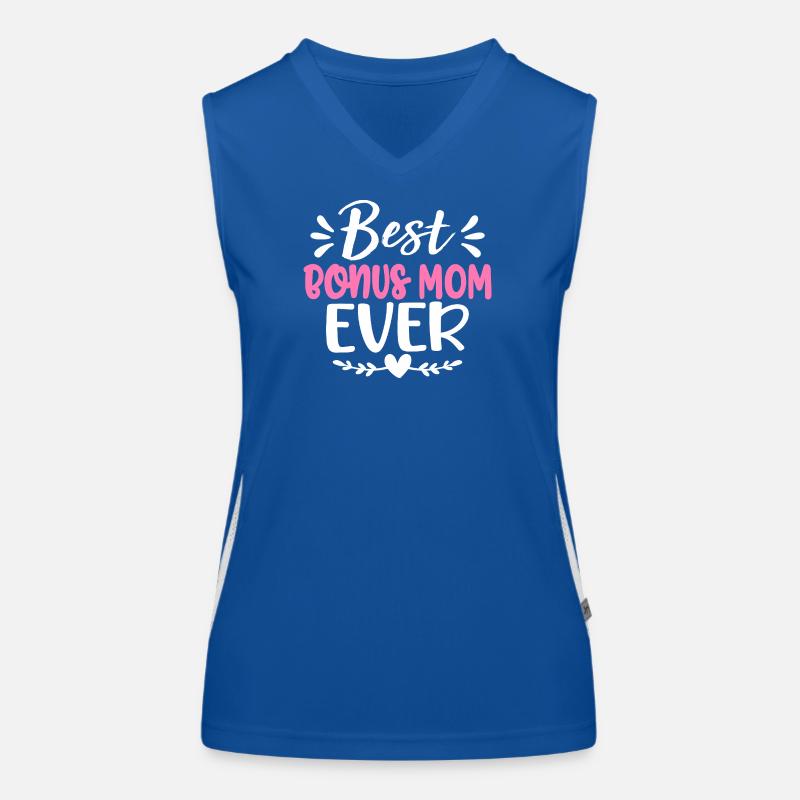 Best Mom Ever Pink Typography Women's Functional Contrast Tank Top