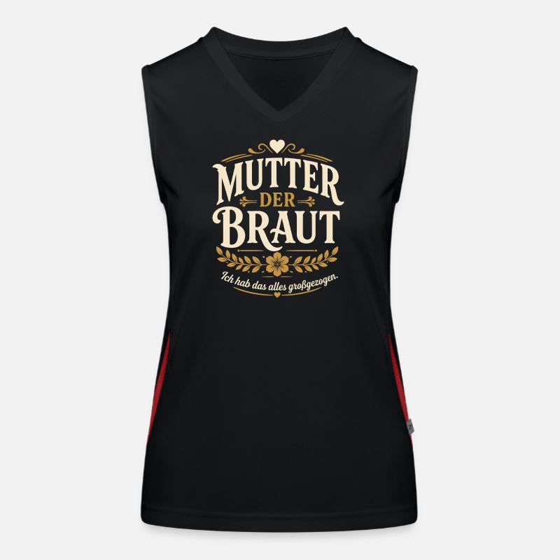 Mutter der Braut. Ich hab das alles großgezogen Funktionelles Kontrast-Tank Top für Frauen