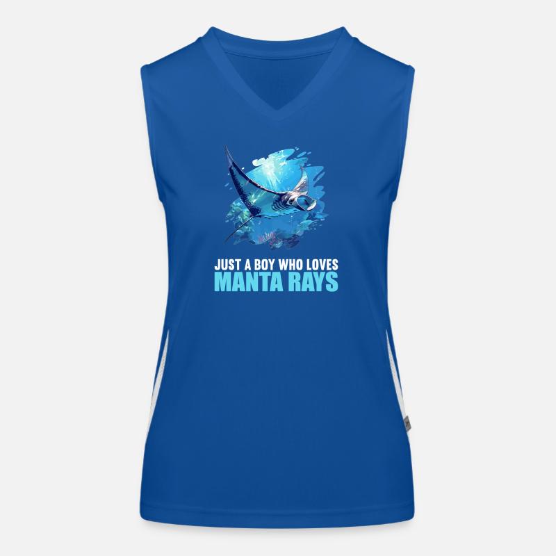 Rochen Mantarochen Funktionelles Kontrast-Tank Top für Frauen