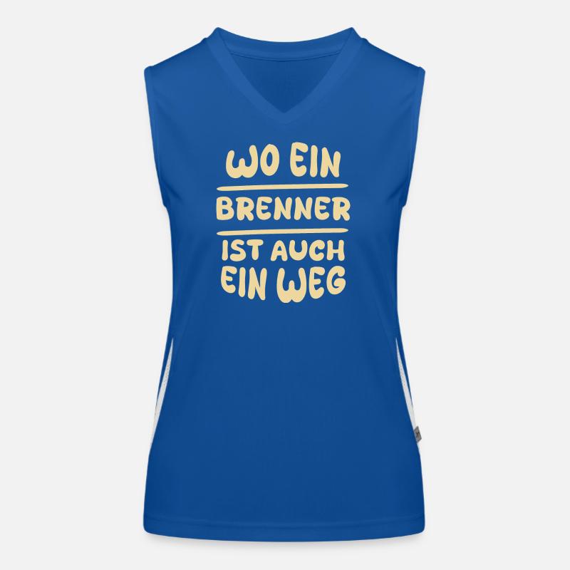 Geschenkidee Brenner Funktionelles Kontrast-Tank Top für Frauen